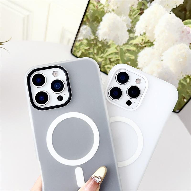 Dopamine Jelly Magnetic Suction Suitable for Apple 16 Promax Macaron Two In One IPhone 16 Skin Sensing Mobile Phone Case