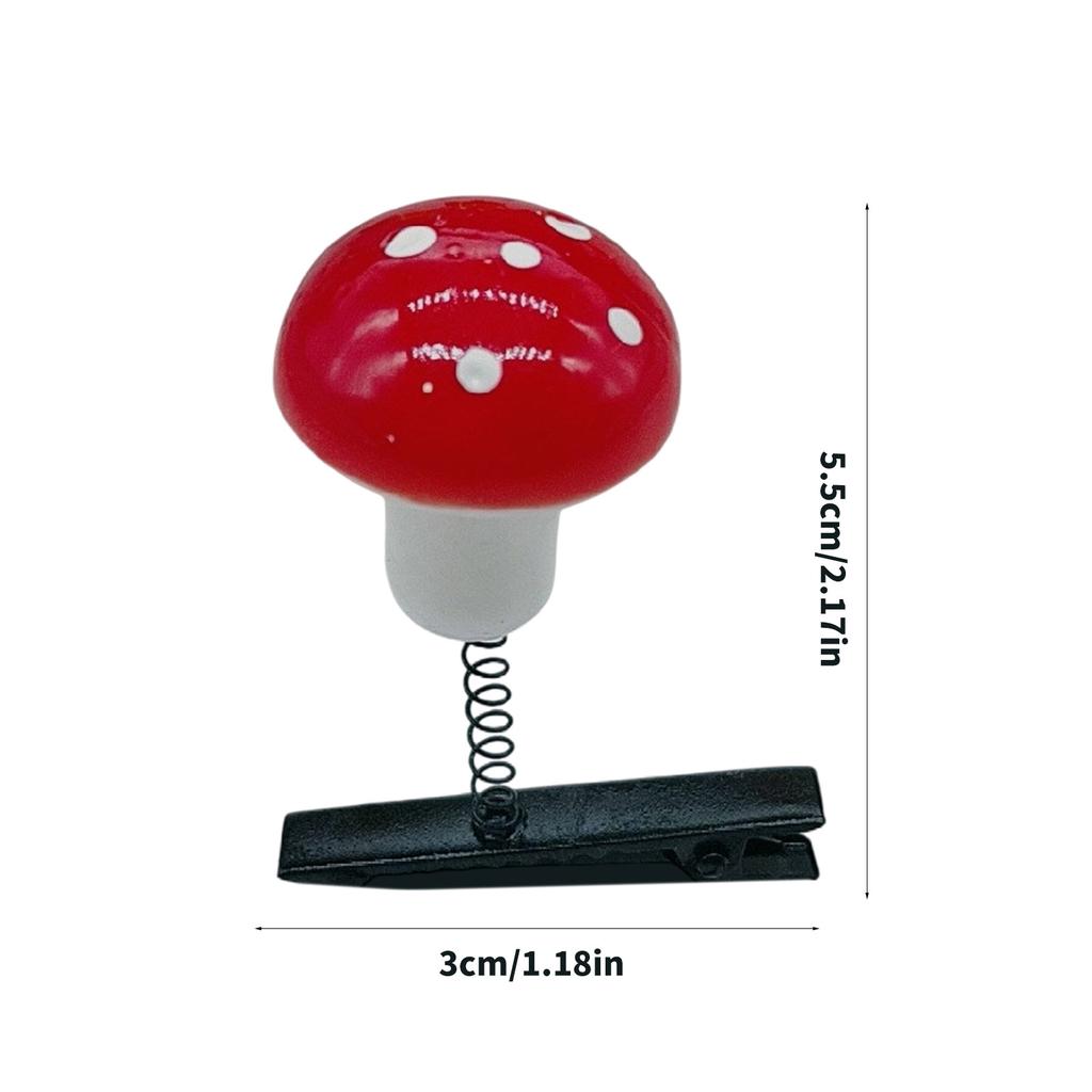 Cute Adorkable Spring Hair Clip Lovely Veg Hair Clip Mushroom Hairpins Barrettes Girls HairPins 2000s Trend