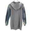 DIESEL Long sleeve Denim switch Zip hoodie S gray Women Used
