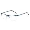 Retro Semi-rimless Myopia Glasses Fashionable and Versatile Openwork Temple Eyewear Minus Diopter Eyeglasses 0 To -4.0