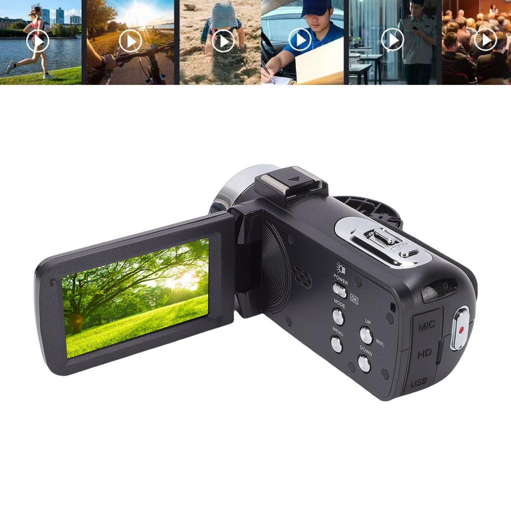 8K Video Camera 3 Inch 18X Digital Zoom Multifunctional 6 P Camcorder for Travel