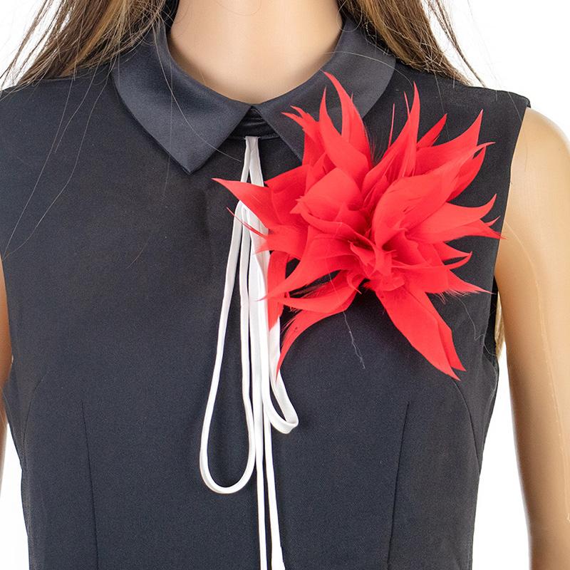 1PC Headwear Accessories Women Hair Clip Flower Corsage Goose Feather Brooch Pin Dual-Use