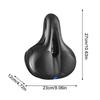 Bicycle Saddle Double Shock Absorbing Cushion Memory Foam Comfortable Bike Seats for Men for Mountain Road Cycling Biking