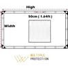 4x7m PVC Klar Wasserdichte Abdeckplane Faltbar, Mehrzweck Kunststoff Poly Planen mit Ösen und Verstärkten Kanten, Dick 0,3 MM
