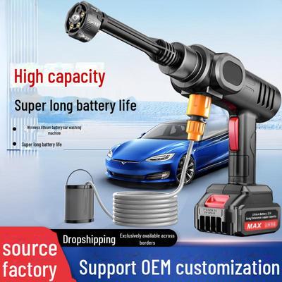 Portable High-Pressure Wireless Car Washer with Rechargeable Battery for Home Use