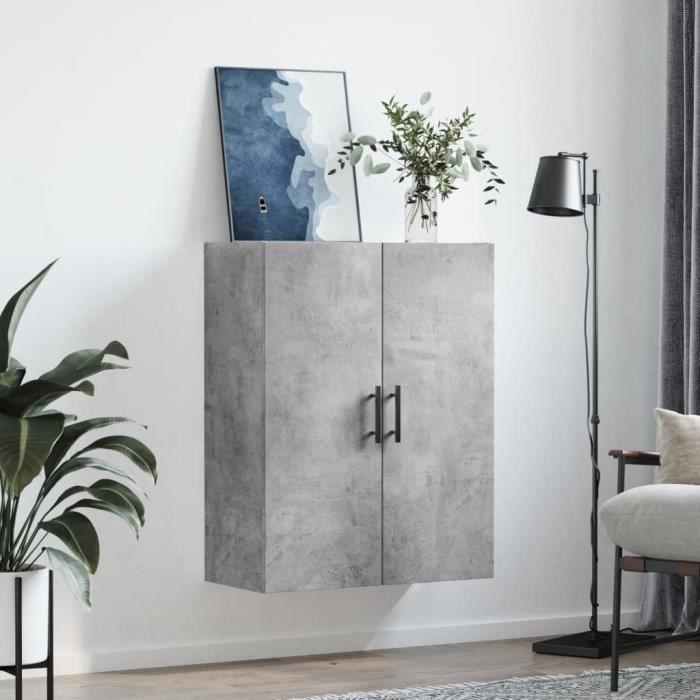 VidaXL Armoire murale gris béton 69,5x34x90 cm 828448