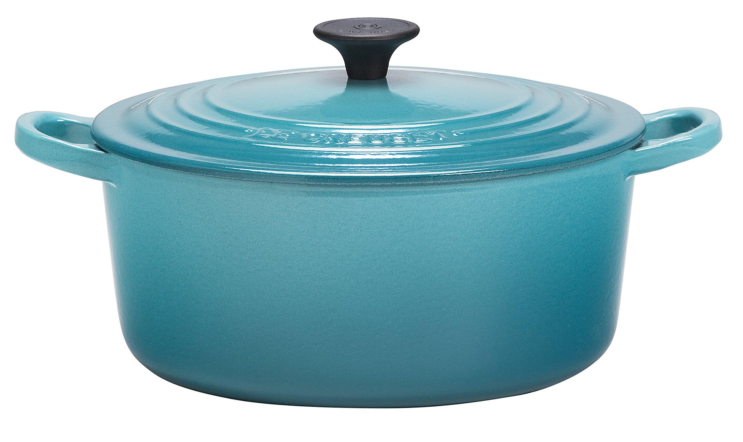 

Le Creuset литой эмалированный горшок Cocotte Ronde 22 см Caribbean Blue Gas IH совместим с японской духовкой 22 см [Авторизованный продукт]