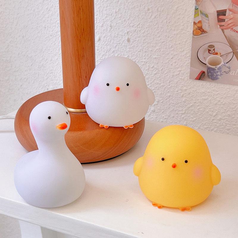 LED Night Light Cute Cartoon Night Lamp Baby Kids Room Desk Bedside Decoration Lamp