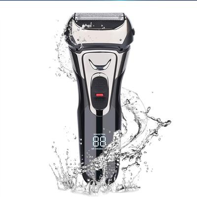 1 Pezzo Rasoio Elettrico da Uomo Rasoio Elettrico da Uomo Asciutto Bagnato Impermeabile Rasoio a Lamina da Uomo