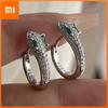 925 Sterling Silver Vintage Earrings For Women Simple Snake Zircon Earring Jewelry Prevent Allergy Party Accessories Gift