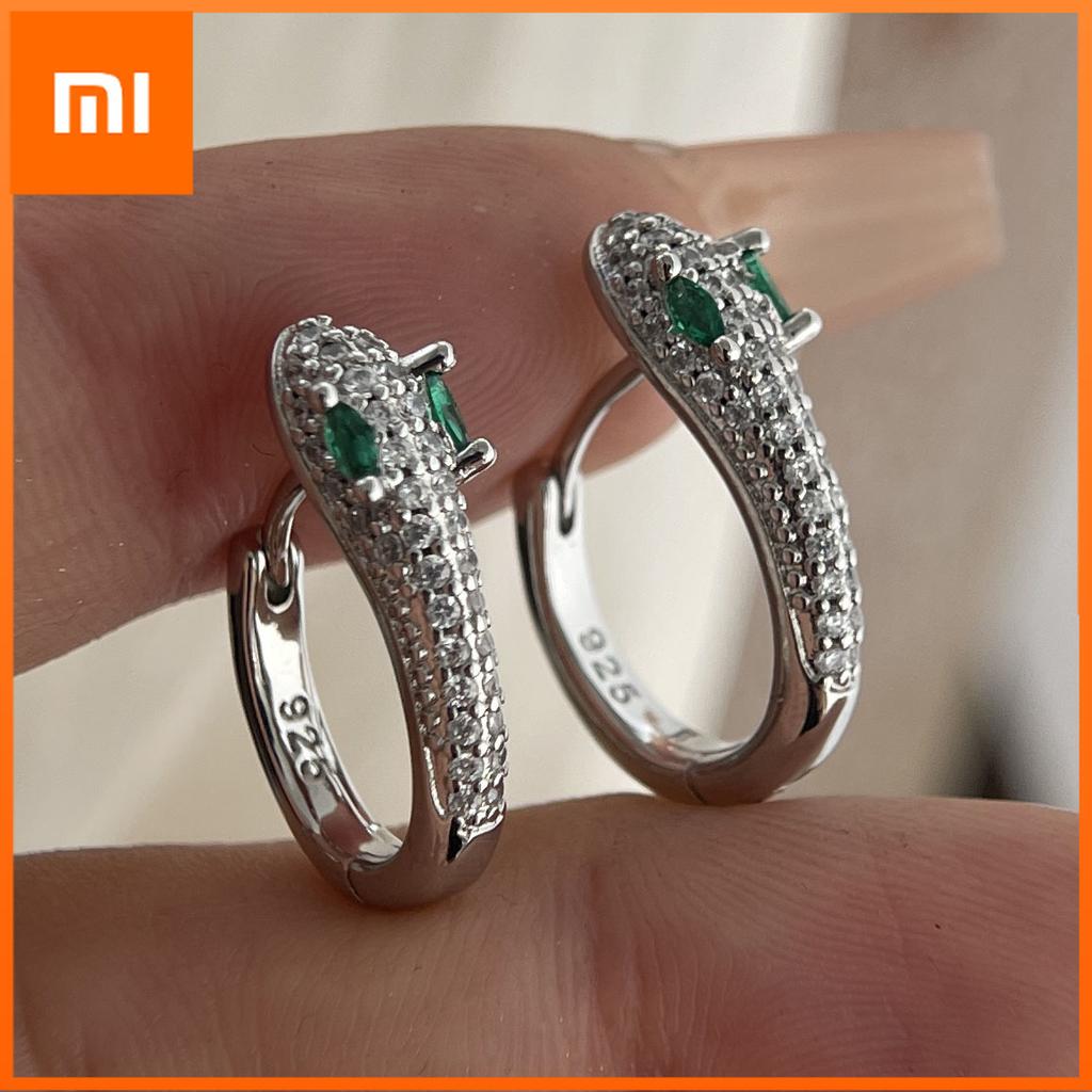 Xiaomi 925 Sterling Silver Vintage Earrings For Women Simple Snake Zircon Earring Jewelry Prevent Allergy Party Accessories Gift