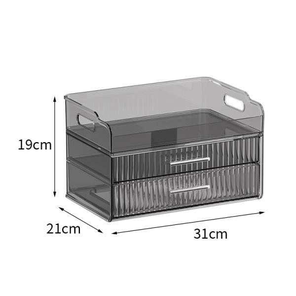 Boîte de rangement multicouche pour cosmétiques, boîte de rangement pour soins de la peau, armoire de rangement transparente en acrylique de grande capacité