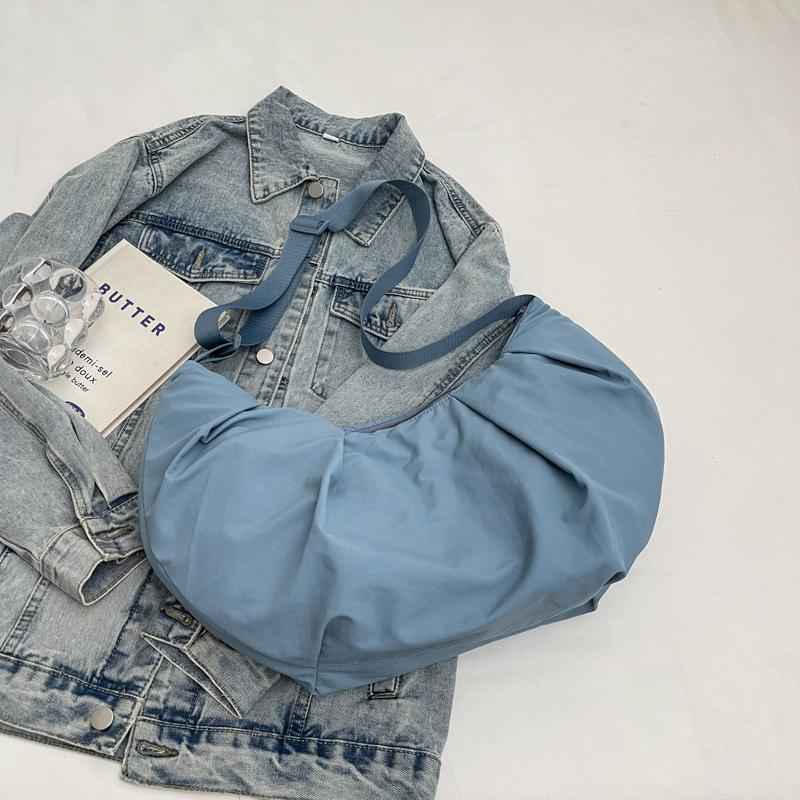 Large Capacity Tote Bag Solid Color Women's Shoulder Crossbody Bag