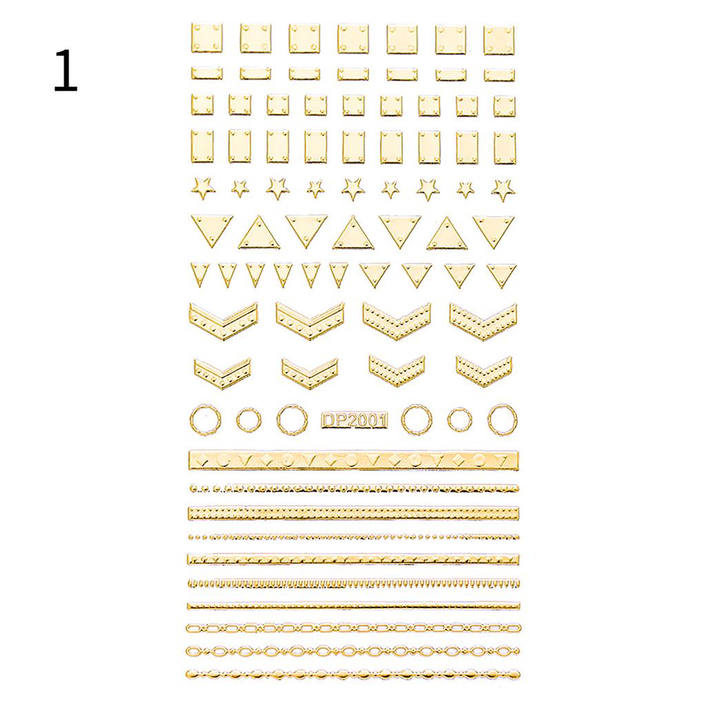 Nail Nail Sticker Decoration Geometry Style Geometry Shape Simple Nail Sticker For Women Beauty Health