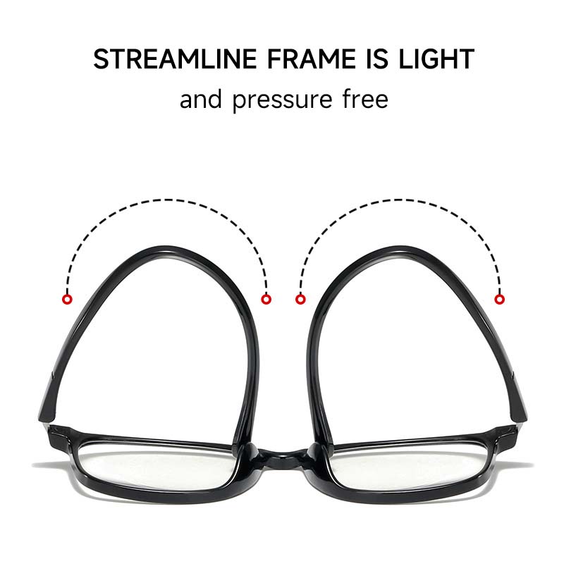 Fashion Ultralight Anti Blue Light Reading Glasses Square Frame TR90 Presbyopia Eyeglasses For Women Men Diopter +1.0 To +4.0