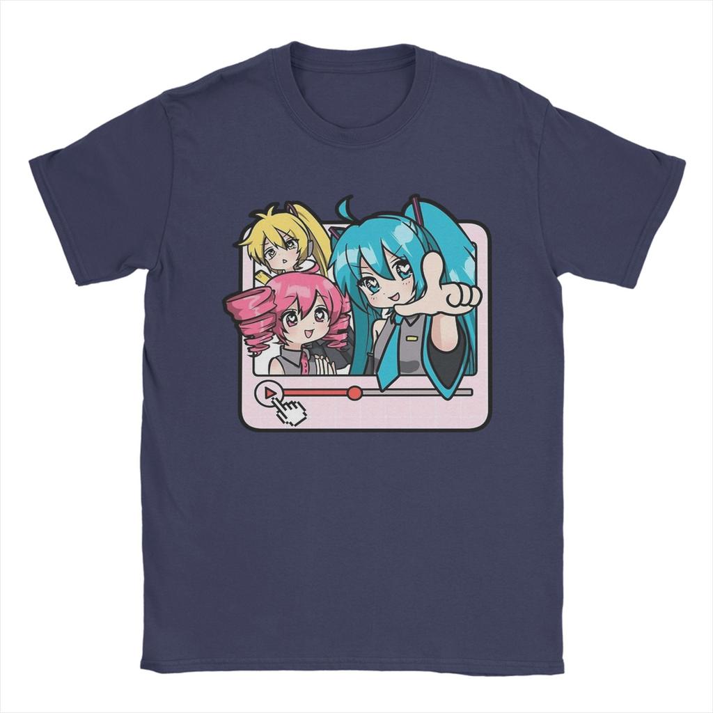 Triple Baka Kasane Teto Akita Neru VOCALOID Playlist Song T Shirt  100% Cotton Vintage T-Shirts  Short Sleeve Clothing