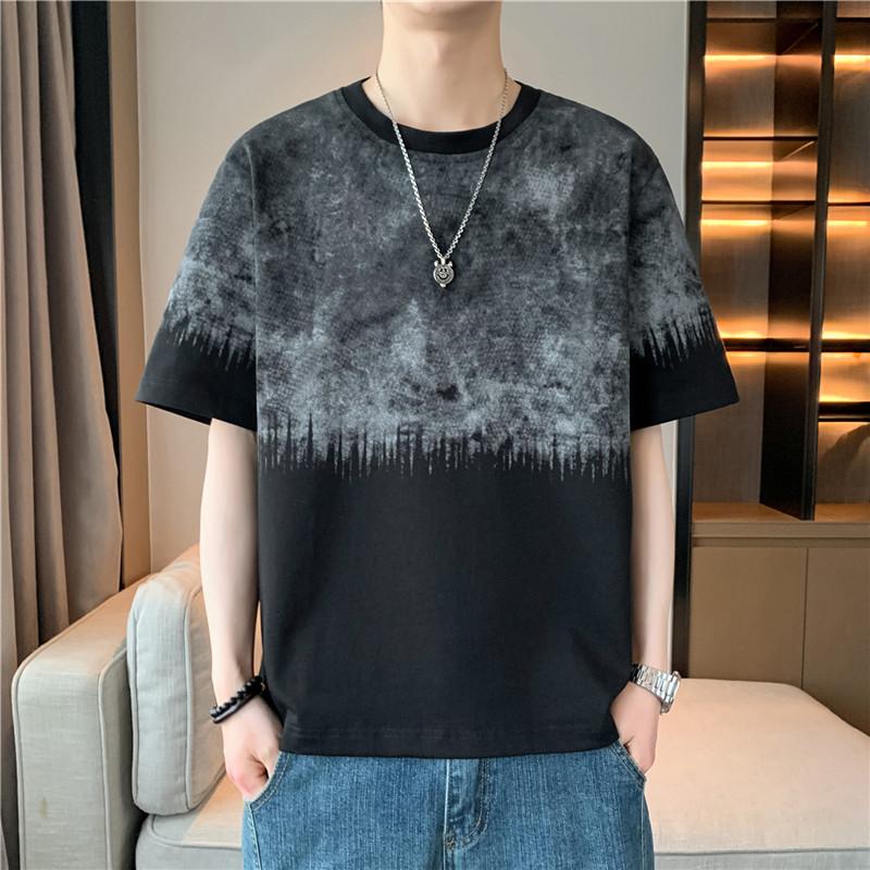 Short-sleeved T-shirt, Round Neck, Half-sleeved Bottoming Shirt, Plus Size Men's Top