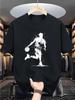 Men's Basketball Graphic T Shirt with Breathable Design Regular Fit Casual Sportswear, Machine Washable for Daily Use
