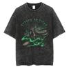 Hotblood Anima Attack on Titan Graphic Print TShirt Men Women Harajuku Vintage Washed Cotton Solf Summer New Tee Oversized Top