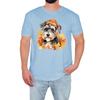 Funny Dog Mens T-Shirt Cute Cartoon Dog Lover Retro Vintage Birthday Gift