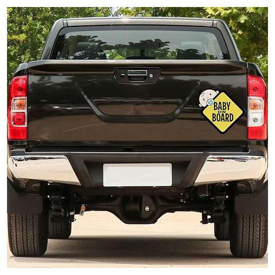 Car stickers-2 pieces of Baby in Car high-strength reflective waterproof vinyl safety car logo suitable for rear, side windows, bumpers