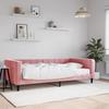 VidaXL Daybed with Mattress Pink 100x200 Cm Velvet 3196677