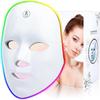 Led Light Therapy Mask, 7 Color Led Face Mask Light Therapy, Face Light Therapy Device, Red Light Therapy, Remove Wrinkles, Red Light Face Mask
