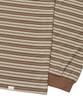 Nomaenyueol Offbeat Stripe Long Sleeve Tee - Brown
