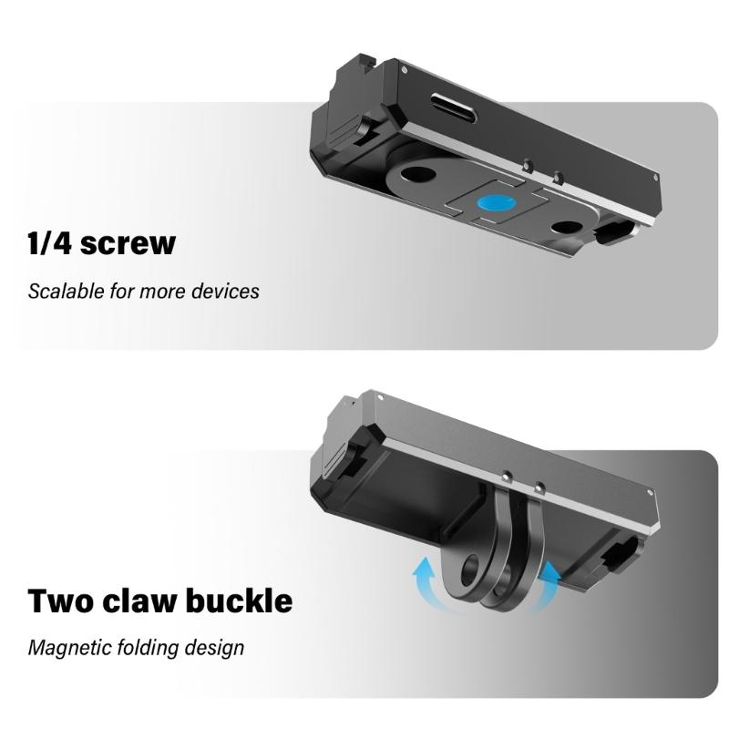 Schnelllade-Magnet-Dockingstation Ladekstation für 360 Go 3 Sportkamera mit/ohne Basisständer