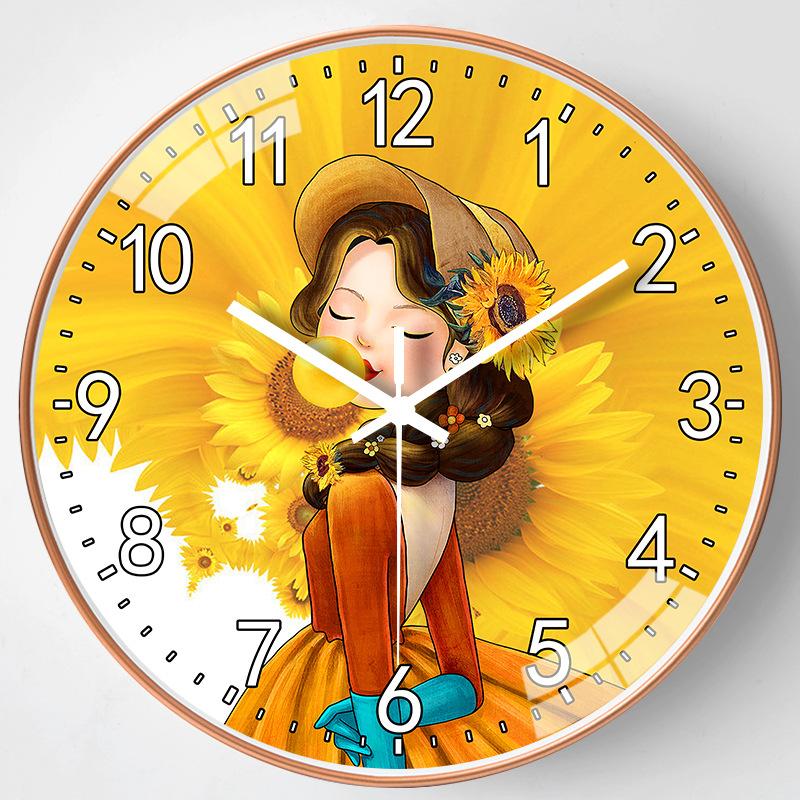 

12-дюймовые 30 см простые часы бытовые настенные часы гостиная стильное персонализированное украшение бесшумные часы для спальни