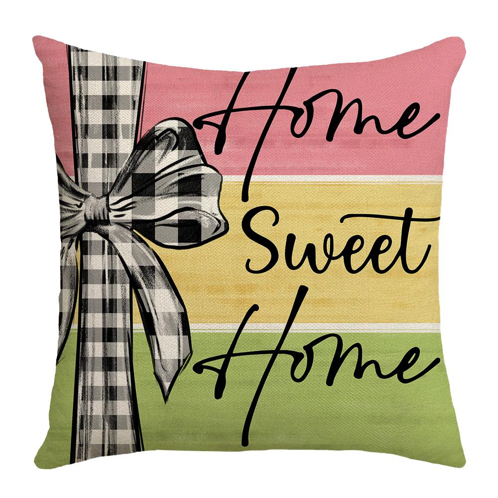 Spring Letter Flower Plant Digital Printing New Home Atmosphere Bedroom Living Room Office Cushions