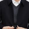 EMZ Men's Merino Wool Lapel Mid-length Woolen Coat 9E7500112