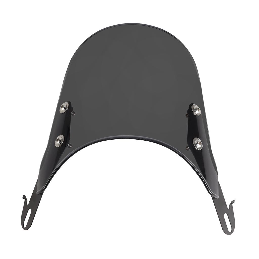 Universal Motorcycle Windshield Wind Deflector Windscreen Front Flyscreens for Motorbike 4"-7" LED Headlight