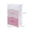 Cupboard 5 layer Storage Drawers Storage Cabinet Bedroom Clothes Toys Storage Set Small Closet Organizer Set