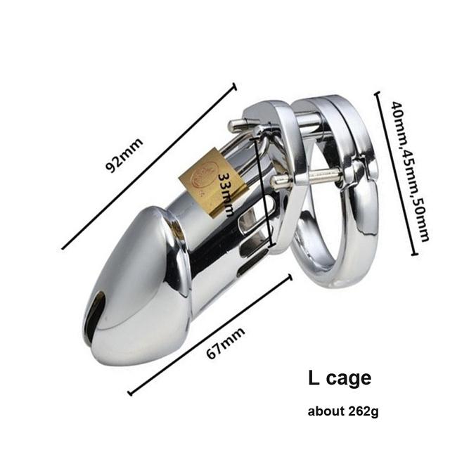 Big Metal Cock Cage Male Chastity Device BDSM Sex Toys for Men Penis Lock Erotic Bondage Husband Loyalty Drop Shipping