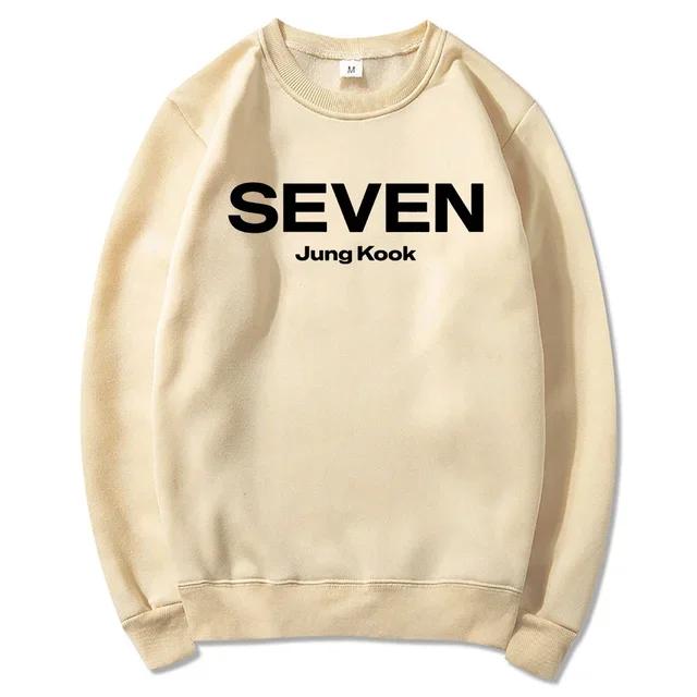 Letter Print JungKook Seven Hoodie Unisex/Unisex Harajuku Aesthetic Hoodies Unisex Autumn Winter Pullovers Sweatshirts Dropshipping