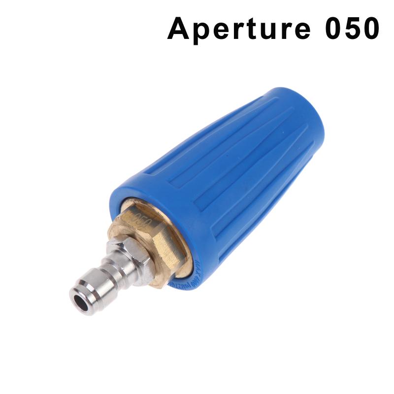 High Pressure Washer Rotating Turbo Nozzle Ceramic Core 1/4" Quick Connect 360 Rotation Tip For Car Patio Home Washing Cleaning