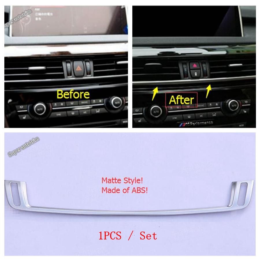 Gear Shift Panel / Dashboard Air AC Vent / Door Lock Pin Cover Trim Accessories For BMW X5 F15 2014 - 2017 / X6 F16 2015 - 2018