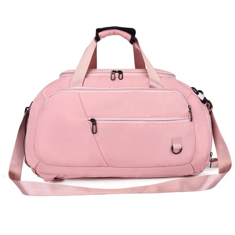 1Pc Stylish Large-capacity Fitness Bag, One-shoulder Portable Outdoor Oxford Cloth Travel Bag, Double Shoulder Short-distance Travel Travel Bag