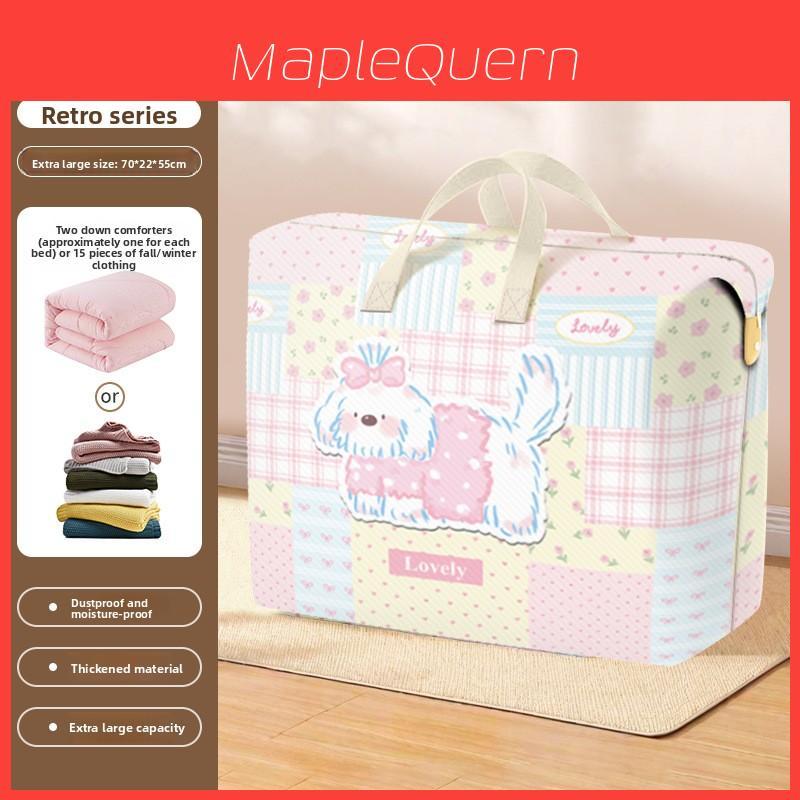 Cotton Quilt Storage Bag With Oxford Fabric For Bedroom Organization And Moving