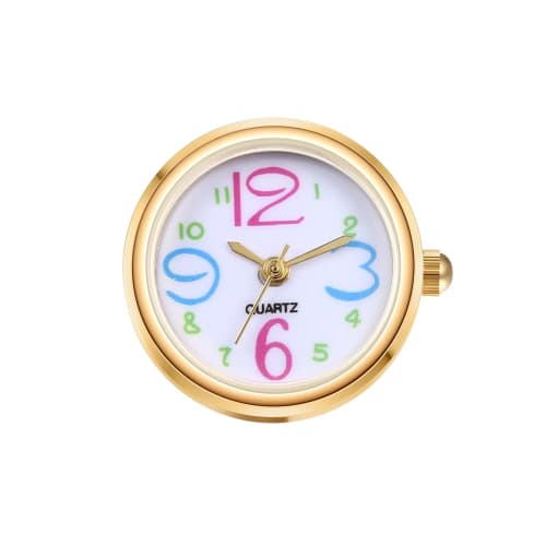 Women's Ring Watch, One Size Fits All, Waterproof, Analog Numeral Design, Cute, Simple, Gold, Fashion Accessory