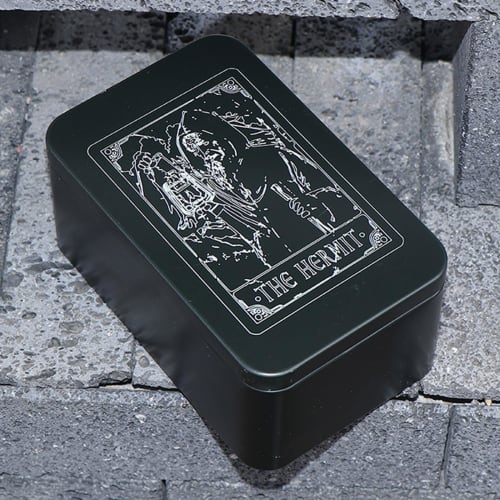 Rectangular Key Organizer Box Playing Card Storage Box Metal Money Coin Carry Box Candy Case Business Tarot Storage Tins