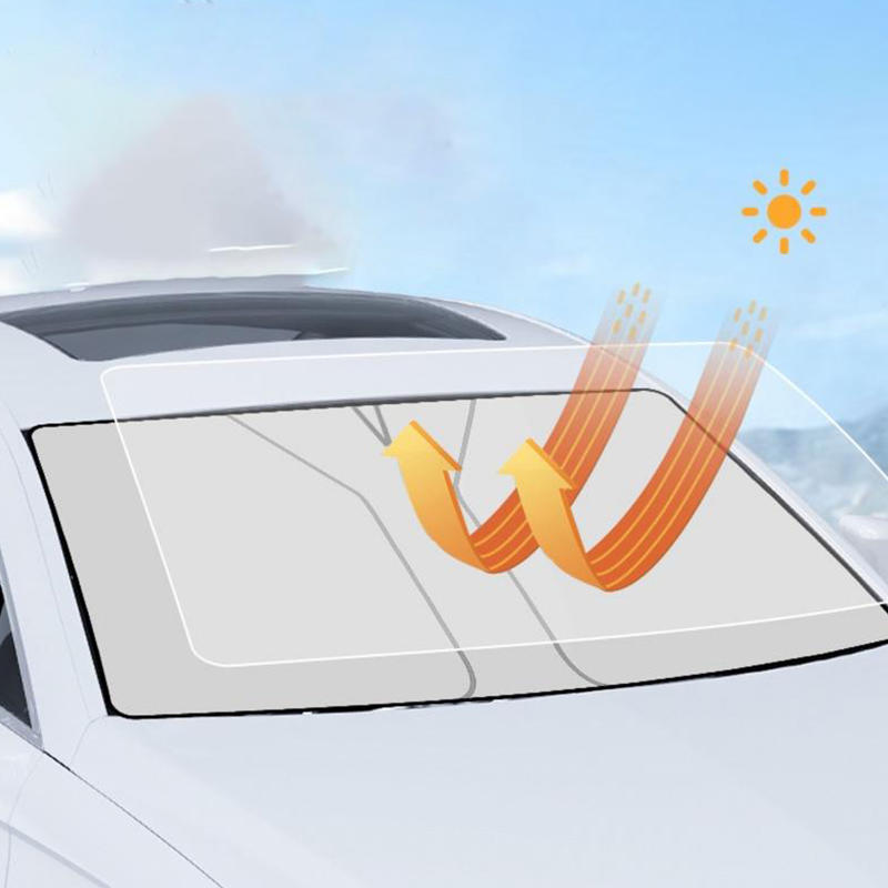 1 Pc  Car Accessories Coated Front Windshield Sunshade And Heat Insulation Cover Car Interior Light Blocking Sunshade
