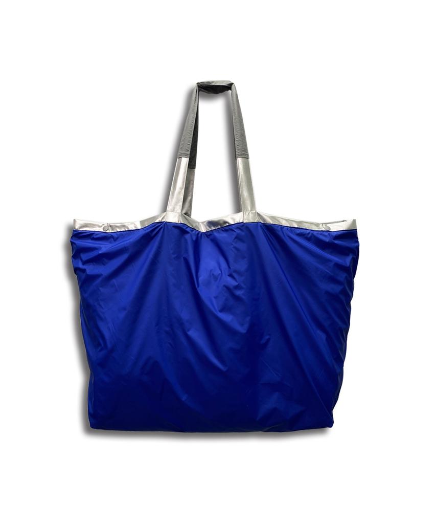 Irregular Megametal Tote Bag (Silver)