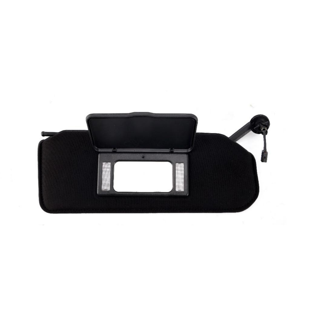 Sun Visor Vanity Mirror Black Sunvisors For Chevy Corvette C5 1997-2004 Replacement Left Driver Right Side Front Sunshade Panel