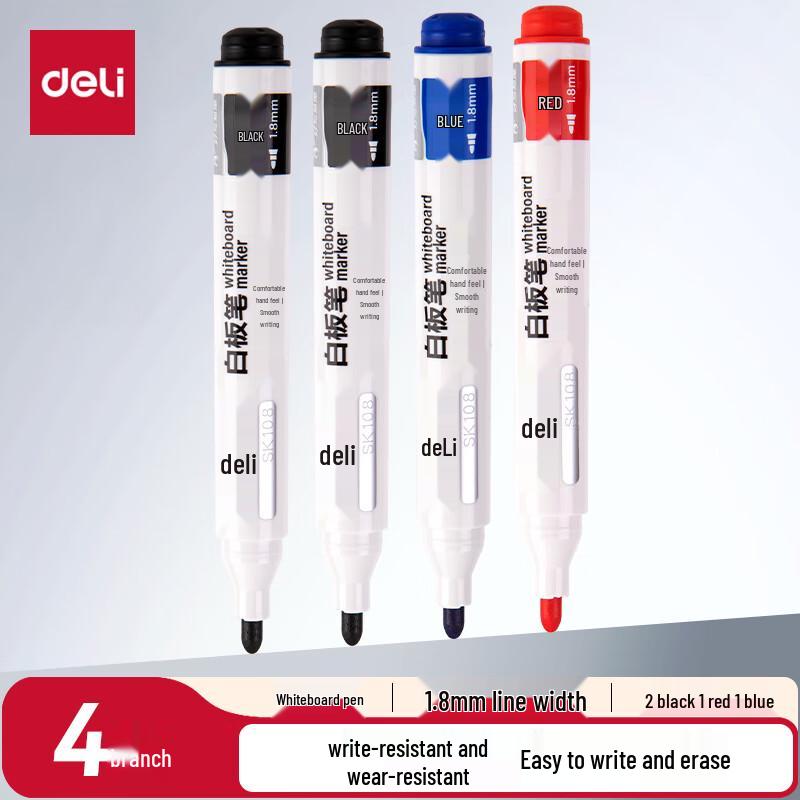 Deli Erasable Whiteboard Markers