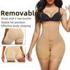 Plus Size Removable Straps High Waist Shaping Bodysuit with Postpartum Abdomen Control