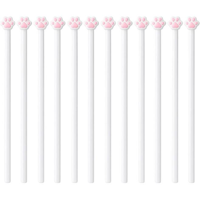 6 Pairs Cat Paw Chopsticks, Pink Chopsticks for Home and Restaurant Use, Non-Slip Design