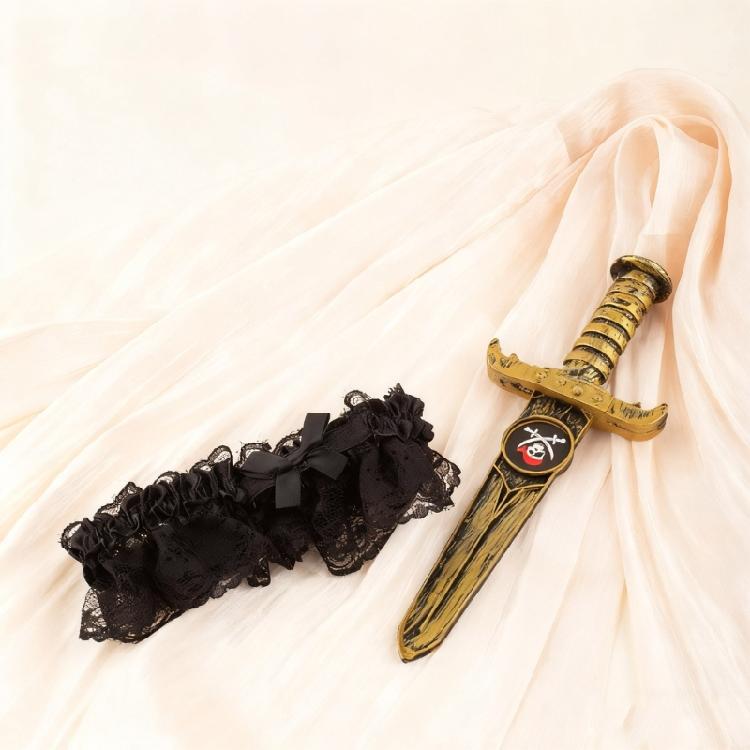 Plastic Lace Leg Wraps Comfortable Design Costume Accessory For Long Hours Wear Theme Parties Performances