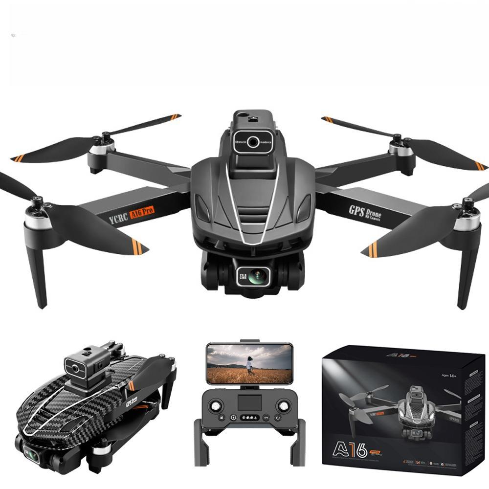 A16 GPS Drone with HD Dual Camera Brushless Motor Optical Flow Obstacle Avoidance Professional RC Quadcopter Helicopter Toy